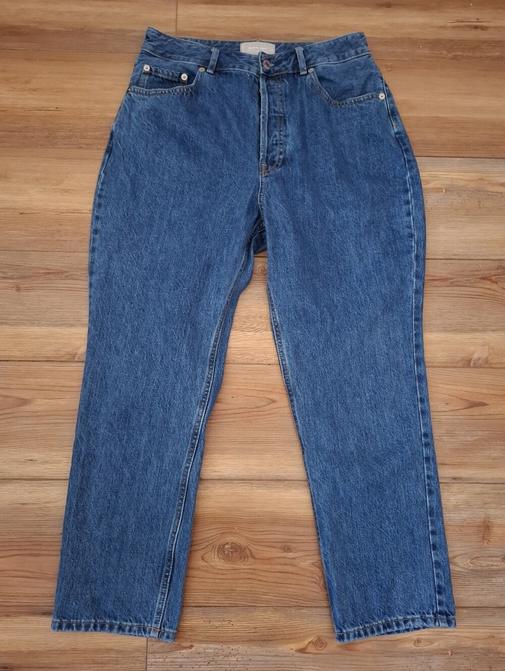 Everlane Curvy 90s Cheeky Straight Jean Crop Women's 31 Blue